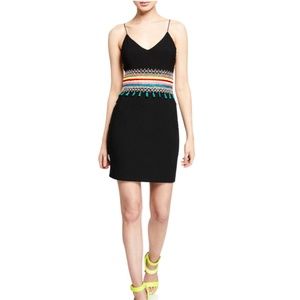 Alice + Olivia Loralee Embroidered Cutout Dress